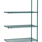 Thumbnail image #1 for Metro Super Erecta SE-2448K3-74-A4 Add-On Wire Shelving Unit, 48"W x 24"D x 74"H, 800 lb. capacity per shelf, 2000 lb. capacity per unit, 1" shelf