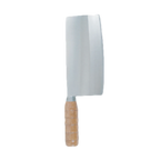 Thumbnail image #1 for Thunder Group SLKF021 Stainless Steel Cleaver, 7-Inch Blade, 3-1/2-Inch Wide, Wood Handle Case of 50