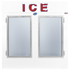 Thumbnail image #2 for Leer 3574401 Upright Ice Merchandiser, 75 cu. ft., 2 Glass Doors, Indoor, Self-Contained Bottom-Mounted Refrigeration