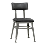 Thumbnail image #1 for G & A Commercial Seating Hudson 545-FP Stackable Upholstered Side Chair, Padded Front and Back, Padded Seat, Welded Steel Frame