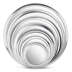 Thumbnail image #2 for New Star Foodservice Inc. 50776 18-Inch Round Aluminum Pizza Pan, Solid, Wide Rim Case of 24