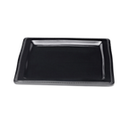 Thumbnail image #1 for G.E.T. Venetian - EGS M13SQ-B Square Melamine Plate, 13", Black Case of 4
