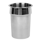 Thumbnail image #1 for Thunder Group SLIP002 4 qt Stainless Steel Inset Pan, 7-3/8" Diameter x 8"H, Mirror-Polished Exterior, Satin Interior Case of 36