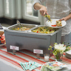 Thumbnail image #3 for Sterno Windguard™ 70110 Fold-Away Stainless Steel Chafing Dish Frame, Fits Industry-Standard Water and Food Pans