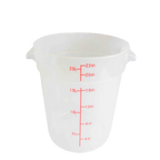 Thumbnail image #1 for Thunder Group PLRFT322TL 22 Qt Round Translucent Polypropylene Food Storage Container, Container Only Case of 6