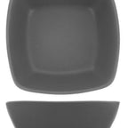 Thumbnail image #1 for International Tableware Quad QP-32-MG Square Porcelain Asian Soup Bowl, 18 oz, Matte Grey Case of 2 Dozen