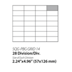 Thumbnail image #1 for Empire Bakery Equipment SQG-PBG GRID 14 Divisional Grid, 28 Divisions, 2.24" x 4.96", for SQG/SRG Hydraulic Dough Dividers