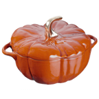 Thumbnail image #1 for Zwilling J.A. Henckels Staub® 1004725 Pumpkin Cocotte, 3.5 qt, Enameled Cast Iron, Burnt Orange, with Lid