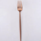 Thumbnail image #1 for Kadra Kitchenware Vikko Dine VF-DF10-VRG Dinner Fork, Brushed Rose Gold, 18/10 Stainless Steel Case of 12