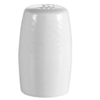 Thumbnail image #1 for CAC China Boston BST-SS Porcelain Salt Shaker, Super White, Round Embossed, 1-3/8" Dia. x 2-1/2"H Case of 4 Dozen