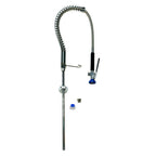 Thumbnail image #1 for Fisher 75595 Pre-Rinse Faucet Unit, Spring Style, 21-Inch Riser, 36-Inch Hose, 0.65 GPM Spray Valve, Handle Clip & Dish Guard, Brass