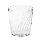 Thumbnail image #1 for G.E.T. Tahiti 2209-1-CL 9 oz Clear Textured SAN Plastic Rocks Tumbler Case of 6 Dozen