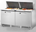 Thumbnail image #4 for True 64-Inch 2-Section Sandwich/Salad Prep Table with Rear-Mounted Self-Contained Refrigeration and 24-Pan Capacity