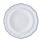 Thumbnail image #1 for Steelite International Folio, Porcelain 62570FP814 Porcelain Rim Soup Bowl, 15 oz, 9.75", Adelina Blue Line Case of 2 Dozen