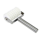 Thumbnail image #1 for Thunder Group SLRD008 Dough Docker Roller with 8 Wheels, Plastic Barrel and Stainless Steel Handle Case of 24