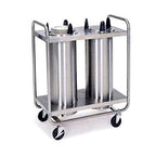 Thumbnail image #1 for Lakeside Manufacturing EASY-GLIDE 7310 Unheated 3-Compartment Dish Dispenser, Open Frame, Mobile, for 10-1/8" Plates