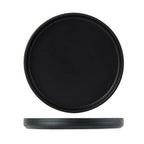 Thumbnail image #1 for Tuxton China Zion VBAS064 Porcelain Plate, 6-1/2-inch Round, Matte Black Case of 2 Dozen