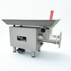 Thumbnail image #1 for Concasse Meat Gear MO22AC2HP Electric Bench Meat Grinder, #22 Hub, 2 HP, Cast Iron Head, Stainless Steel Feed Tray