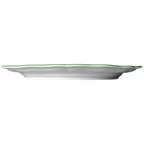 Thumbnail image #2 for Steelite International Folio, Porcelain 62534FP817 Porcelain Oval Platter, 13 x 10.5 x 1 in, Adelina Giselle Green 1 Dozen