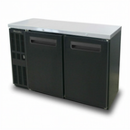 Thumbnail image #1 for Blue Air FSE LLC BNB-48BT-HC Two-Door Back Bar Cooler, 48-1/4"W, Shallow Depth, Side-Mounted Self-Contained Refrigeration, Stainless Steel Top