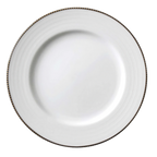 Thumbnail image #1 for Vertex China Crystal Bay CB-16-BD Porcelain Plate, 10-1/2 in., Round, Embossed Rim 1 Dozen