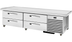 Thumbnail image #4 for True Refrigerated Chef Base with 4 Locking Drawers and Side-Mounted Self-Contained Refrigeration