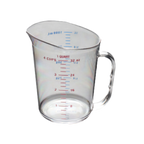 Thumbnail image #1 for Thunder Group PLMC032CL 1-Quart Polycarbonate Measuring Cup with Printed US/Metric Measurements Case of 24