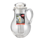 Thumbnail image #2 for TableCraft Products 319 2 Qt Polycarbonate Water Pitcher with Lid, Handle & Center Ice Core Case of 4