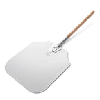 Thumbnail image #2 for New Star Foodservice Inc. 50189 Rectangular Aluminum Pizza Peel, 14" x 16" Blade, 36" Wood Handle Case of 12