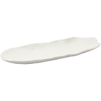 Thumbnail image #1 for Korin Inc PLL-256 Oval China Plate, 13-1/4"L x 4-1/2"W x 1-3/10"H, White, Sloped Sides