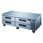 Thumbnail image #1 for Dukers Appliance Co., USA Ltd. DCB72-D4 . 72-Inch Refrigerated Chef Base with 4 Drawers, Side-Mounted Refrigeration