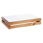Thumbnail image #1 for Libbey APS Germany - Zero APS 84185 Rectangular Melamine Serving Tray, GN 1/1, White, 20-7/8" x 12-7/8"