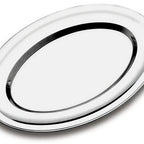 Thumbnail image #1 for Tramontina 61400-250 Stainless Steel Oval Flat Platter, 25 cm Case of 12