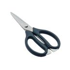 Thumbnail image #1 for Korin Inc TK-126 Kitchen Scissors, 7-3/4"L, Stainless Steel Blades, Black Non-Slip Handles, Dishwasher Safe