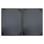 Thumbnail image #2 for Risch Harley HAR-2V 8.5X11 Double-Fold Faux-Leather Menu Cover, 8-1/2 x 11 in, 2-View Case of 25