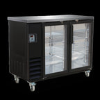 Thumbnail image #5 for Serv-Ware BB2-24G-HC 49-Inch Two-Door Glass Back Bar Cooler, 10 Cu. Ft., Self-Contained, Stainless Steel Interior