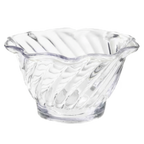 Thumbnail image #1 for G.E.T. Dessert Time DD-60-CL Clear SAN Dessert Dish, 6 oz., 4-1/2" Dia. x 2-1/4"H Case of 4 Dozen