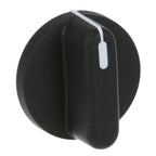 Thumbnail image #1 for AllPoints Foodservice Parts & Supplies 221467 Mechanical Oven Timer Knob, 1-3/4" Diameter, 1" Deep, 1/4" Stem, Black Plastic