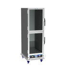 Thumbnail image #1 for Lockwood CA67-PFIN-34CDD-L-HH Heated Holding Cabinet, Mobile, Insulated, Clear Dutch Doors, Aluminum Exterior