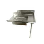 Thumbnail image #1 for SunFab SFDDT-48R Soiled Dish Table with 20" x 20" x 5" Pre-Rinse Sink, Right-to-Left, 48"W x 30"D, 8"H Splash, 16-Gauge 304 Stainless Steel