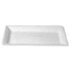 Thumbnail image #1 for G.E.T. Bugambilia PU044GB Rectangular Cast Aluminum Buffet Platter, Granite Black, 21 x 13 x 2 in