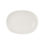 Thumbnail image #1 for Tuxton China Columbia WEH-120 Ceramic Oval Platter, 12" x 9", Medium Rim, Eggshell 1 Dozen