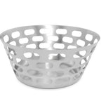 Thumbnail image #1 for Tableware Solutions USA Creative Table TS-F90195 Round Stainless Steel Bread Basket, 8 x 3.5 Inches Case of 24
