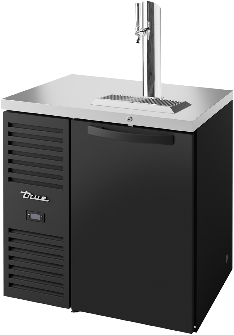 Product image #5 for True 32-Inch One-Section Refrigerated Draft Bar Cooler with Single-Faucet Beer Column