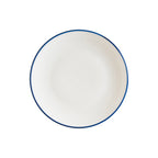 Thumbnail image #1 for Global Tableware Collective Bonna, Linea Blue BNLNEMAGRM21DZ Gourmet Flat Plate, 8-1/4", Round Porcelain, Flat Edge 1 Dozen