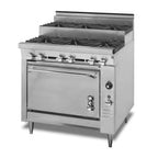 Thumbnail image #1 for Montague Company Legend 136-5S 36-Inch Commercial Gas Range with 3 Open Burners, 3 Step-Up Burners and Standard Oven
