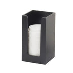 Thumbnail image #1 for Cal-Mil Midnight Bamboo 298-96 Napkin/Lid/Cup Organizer, Square, Wall or Counter Mount, 4-Inch Compartment Case of 4