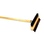 Thumbnail image #1 for Thunder Group WDPB037 Pizza Oven Brush with Scraper, 37" Wood Handle, Wire Bristles Case of 12