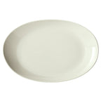 Thumbnail image #1 for Winco Brechia OKP-125PL-AW Porcelain Oval Platter, 12-1/2" x 9" x 1-3/4", American White 1 Dozen