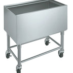 Thumbnail image #5 for Krowne MB-1830 Mobile Stainless Steel Ice Bin with Casters, 97 lb Capacity, Insulated, 30 x 18-1/2 x 30 Inches